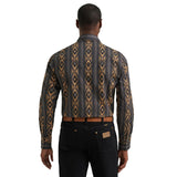Men's Checotah Dress Long Sleeve Classic Fit Western Shirt Back View