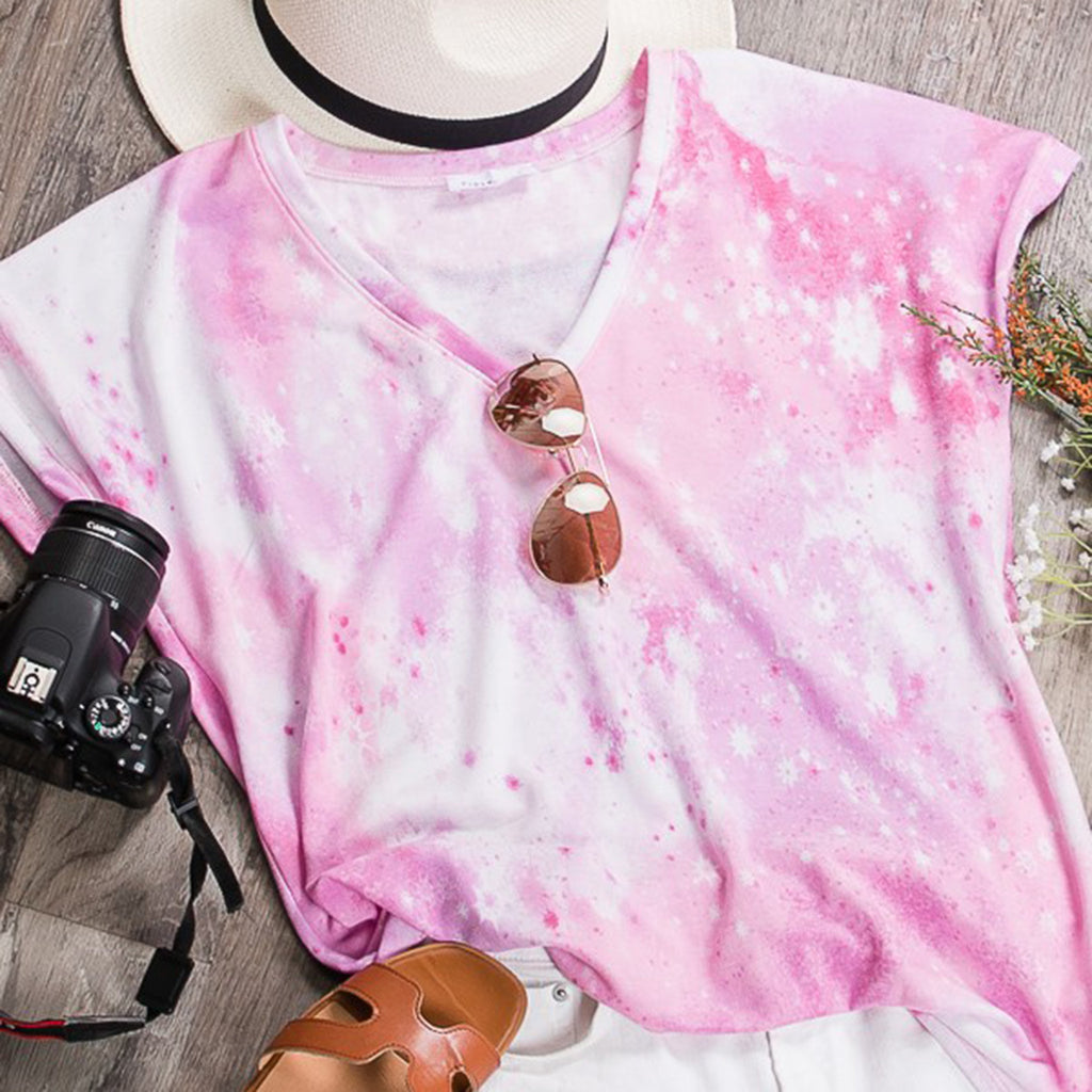 Pink Tie dyed Tee
