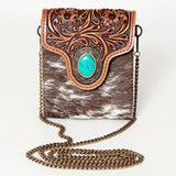 Front view of concho mini purse