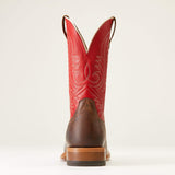 Back side view of Men's Red Circuit Paxton Broad Square Toe Boots. 