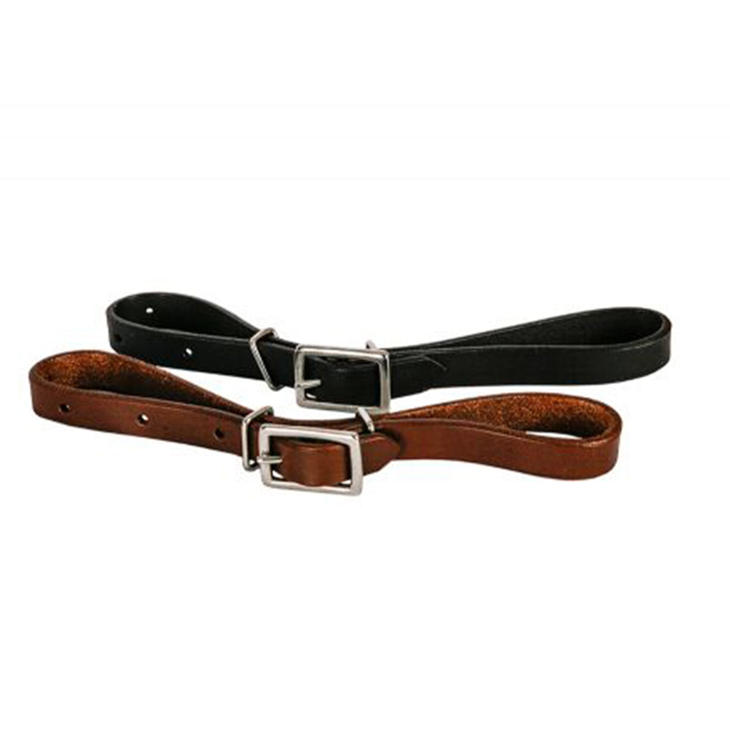 Showman Leather Black Curb Strap
