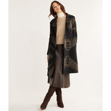 Pendleton Jacquard Black Mirror Lake Wool Trench Coat