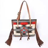 Aztec Blanket purse with Turquoise stone in the center