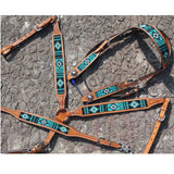 Showman Turquoise Beaded Inlay Breast Collar