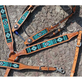 Showman Turquoise Beaded Inlay Breast Collar