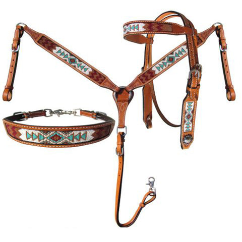 Shiloh Multi Color Beaded Breast Collar