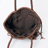 Open view of top of purse