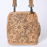 Tan tooled purse