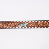 American Darling Women's Tooled Blue Flower Belt