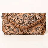 Tooled flap sunglass case