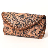American Darling Brown Tooled Sunglass Case
