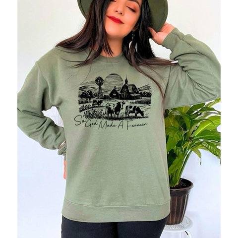 God Made Farmer Sweatshirt
