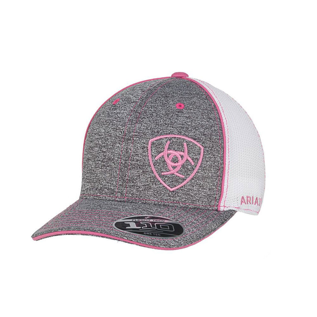 Ariat Pink and Grey Logo Cap