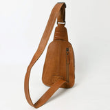 American Darling Diamond Hide Tooled Sling Bag