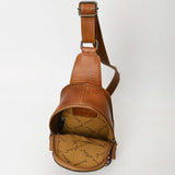 American Darling Tooled Spade Hide Sling Bag