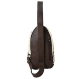 Backside view of bag - side zipper pocket