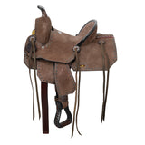 Double T Youth 10" & 12" & 13" Chocolate Barrel Saddle