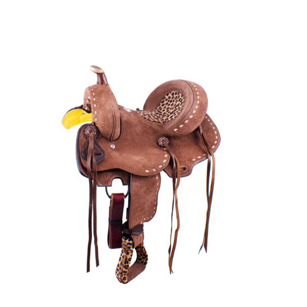 Double T Youth Hard Seat Barrel Saddle