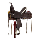 Double T Midnight Cheyenne Youth Barrel Saddle