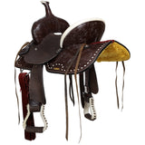 Double T Midnight Cheyenne Youth Barrel Saddle