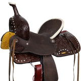 Double T Midnight Cheyenne Youth Barrel Saddle