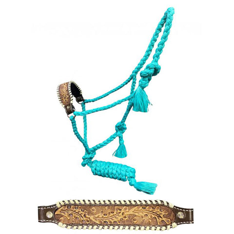 Showman Teal Mule Tape With Leather Nose