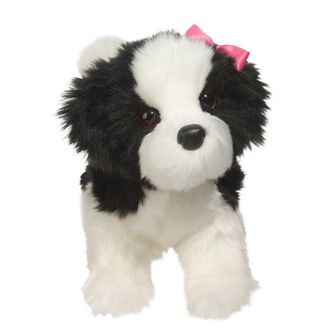 Black and White Shih-Tzu Stuffed Animal