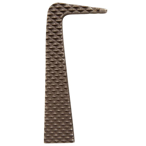 Full side view of rasp hoof pick. 