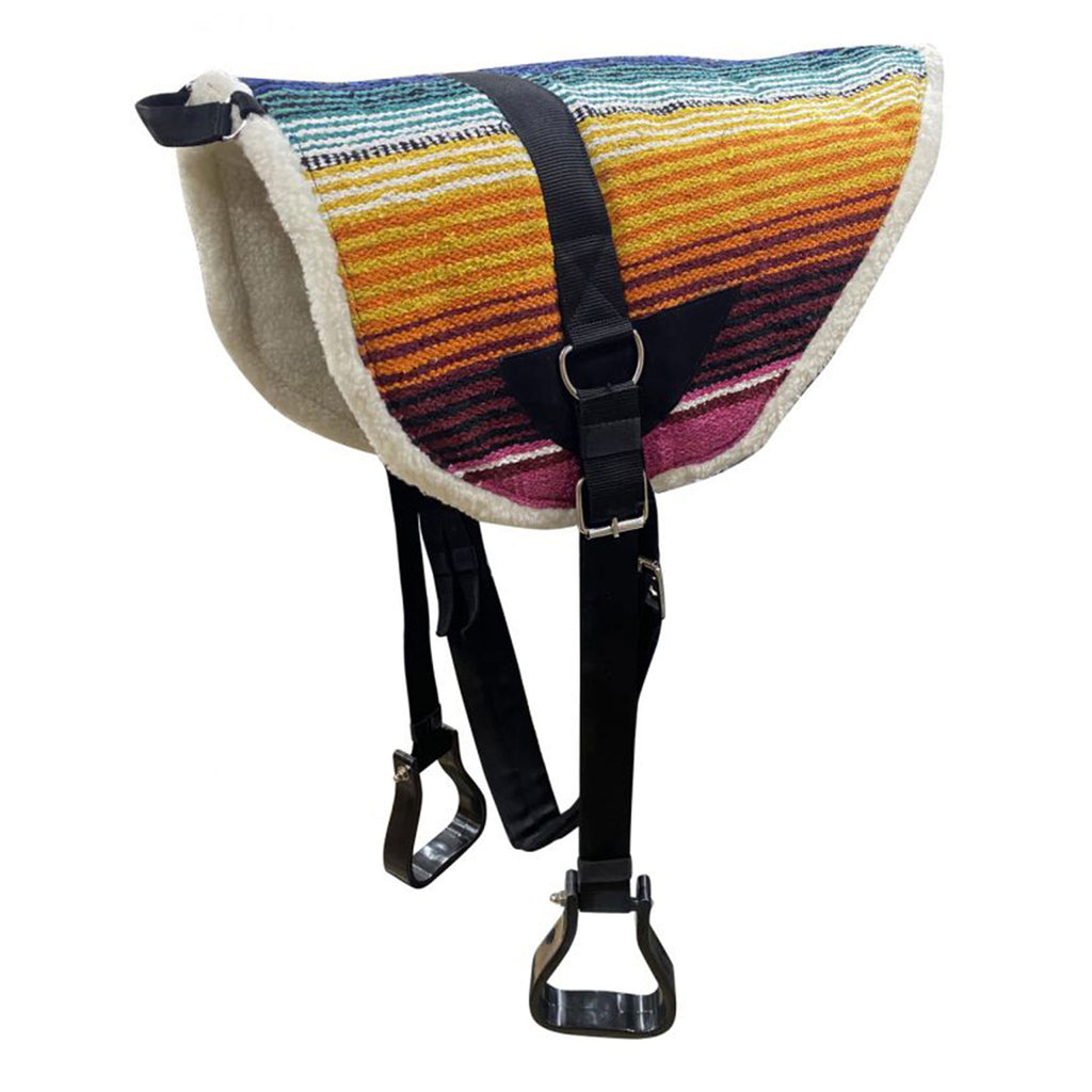 Serape Bareback pad with stirrups