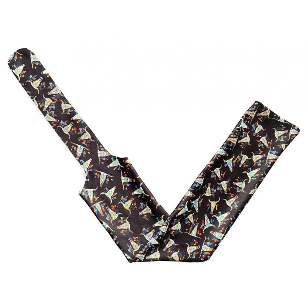 Folded view of Showman Boho Steer Slip-On Tail Bag 