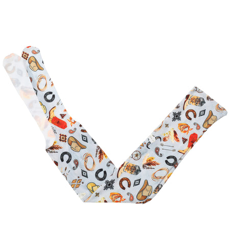 Wild West-themed printed tail bag