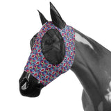 Electric Print Aztec Fly Mask with mesh eyes and ears