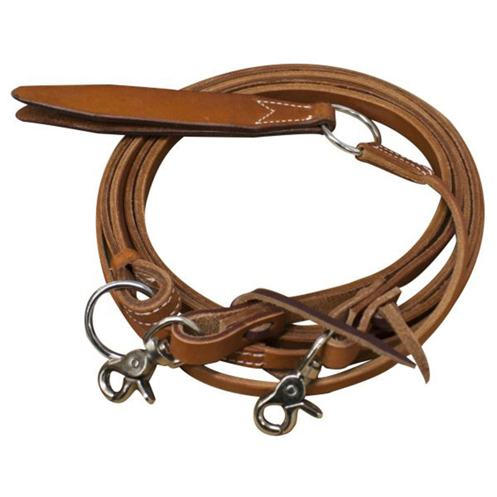 Coiled up view of the reins. 