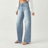 Risen High Rise Wide Flare Jeans