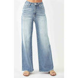 Risen High Rise Wide Flare Jeans