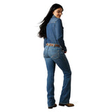 Ariat Women's Ithica Mid Rise Aisha Boot Cut Jean
