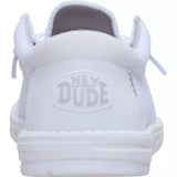 Heel of White Wally Mesh Shoe