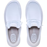 Top of both White Wally Mesh Shoes