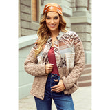 woman wearing a Western Quilted Patchwork Western Fashion Jacket