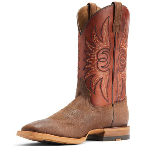 Front and side view of Men's Arena Winner Western Performance Boots. 
