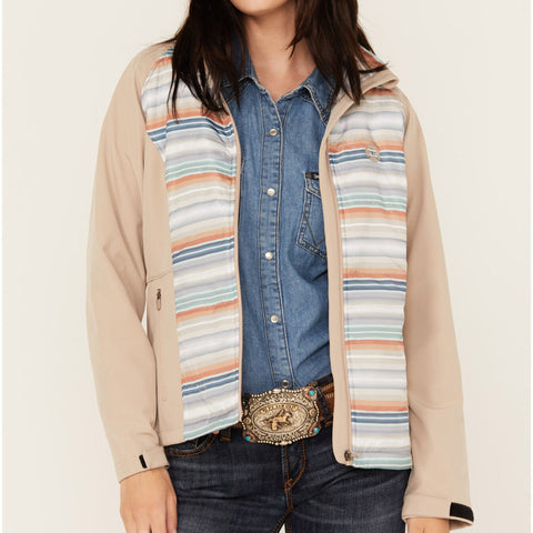 Hooey Women's Tan/Blue Serape Jacket