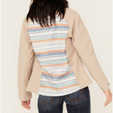 Hooey Women's Tan & Blue Serape Jacket
