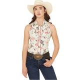 Western Graphics Snap Western Style Tank Top