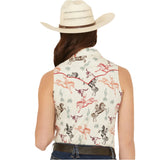 Western Graphics Snap Western Style Tank Top - Back