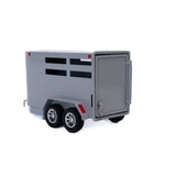 Bumper Pull 2 Horse Trailer by Little Buster Toys Left Side View