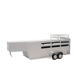 Little Buster Gooseneck Horse Stock Combo Trailer Left Side View