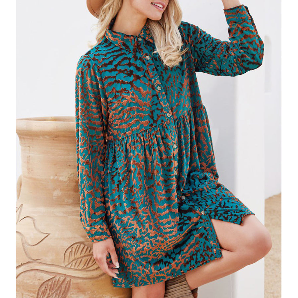 Jodifl Women's Metallic Velvet Print Dress Jodifl Women's Metallic Velvet Print Dress