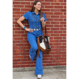 Denim Button Jumpsuit