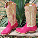Macie Bean Women's Hot Pink Square Toe Boots