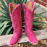Macie Bean Hot Pink Suede Boots